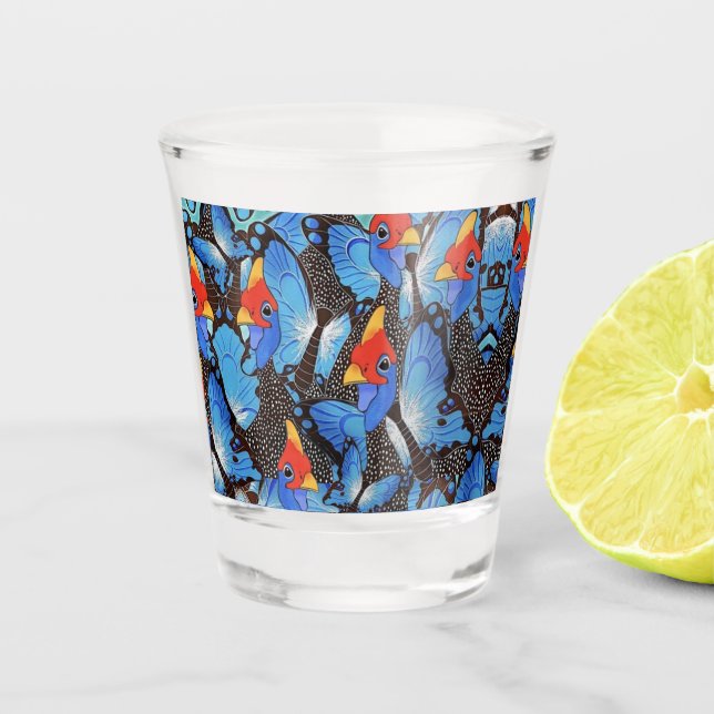 Vaso De Chupito Refrigerador azul kanga (Anverso)