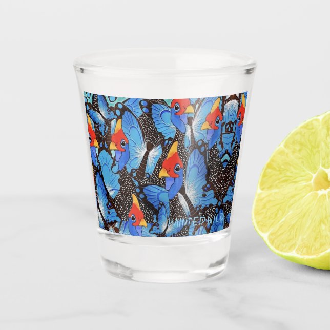 Vaso De Chupito Refrigerador azul kanga (Anverso)