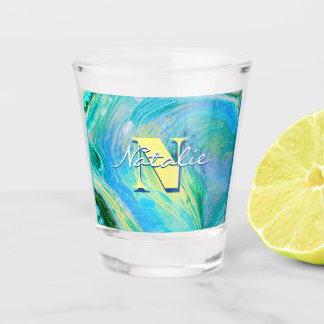 Vaso De Chupito Refrigerador de bebidas de arte de flujo acrílico