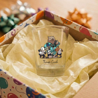 Vaso De Chupito Regalo de agradecimiento al entrenador de wombat A
