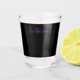 Vaso De Chupito Regalo de araña Divertido Heartbeat Line Hallowe