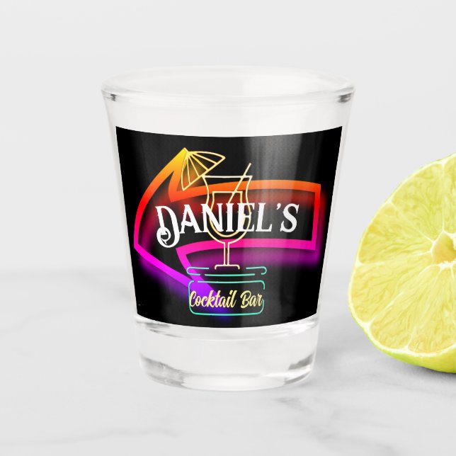 Vaso De Chupito Regalo de barman personalizado personalizado (Anverso)