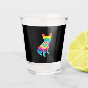 Vaso De Chupito Regalo De Bulldog Francés Hippie Dye Por Perro Lov