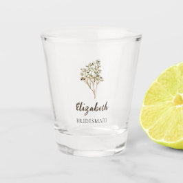 Vaso De Chupito Regalo de Dama de Honor Boho Personalizado Pampas 