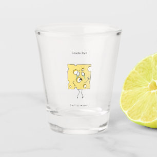 Vaso De Chupito Regalo de despedida, Queso Gouda, Adiós divertido