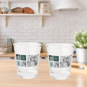 Vaso De Chupito Regalo de foto de conjunto de nombres familiares p