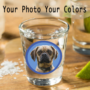 Vaso De Chupito Regalo de foto personalizado para amante de perros
