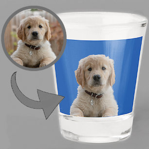 Vaso De Chupito Regalo de Foto Personalizado para Amantes de Perro