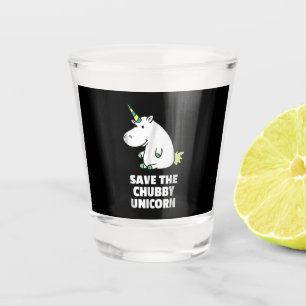 Vaso De Chupito Regalo de Hippo Lover  Hippo de Chubby Unicorn  Hi