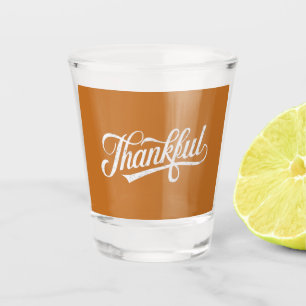 Vaso De Chupito Regalo de Otoño de Acción de Gracias Vintage Agrad