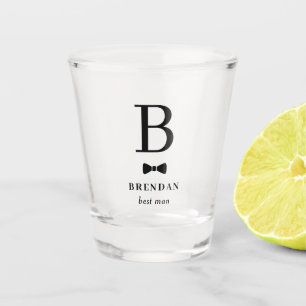 Vaso De Chupito Regalo de pajarita para el padrino de la boda