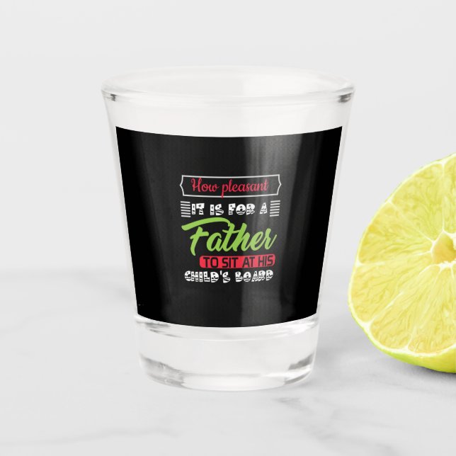 Vaso De Chupito Regalo de papá es para un padre (Anverso)