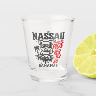 Vaso De Chupito Regalo de recuerdo de Bahamas: Nassau Bahamas Nata