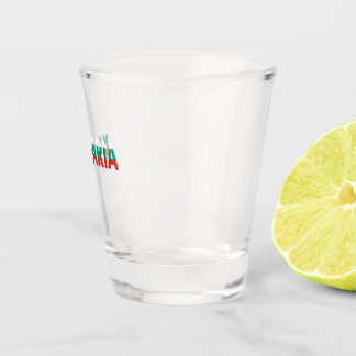 Vaso De Chupito Regalo de ropa de bandera nacional búlgara moderno