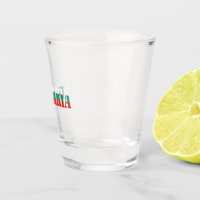 Vaso De Chupito Regalo de ropa de bandera nacional búlgara moderno (Derecha)