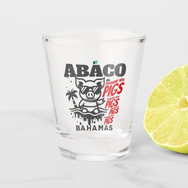 Vaso De Chupito Regalo de souvenirs de Bahamas: Abaco Bahamas (Anverso)