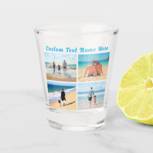 Vaso De Chupito Regalo de vidrio caliente de Collage de fotos y te