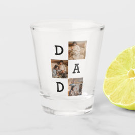 Vaso De Chupito Regalo del Día del Padre para papá - collage de fo