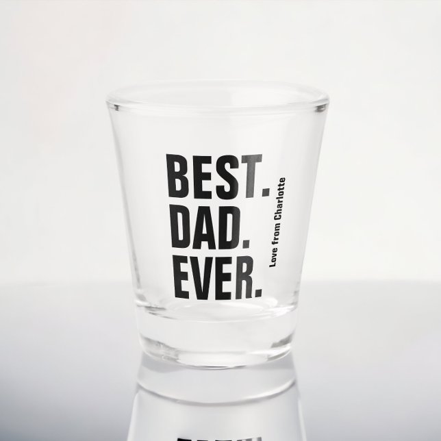 Vaso De Chupito Regalo del Día del Padre Personalizado Mejor Papá (Subido por el creador)