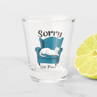 Vaso De Chupito Regalo divertido para amantes de gatos con planes
