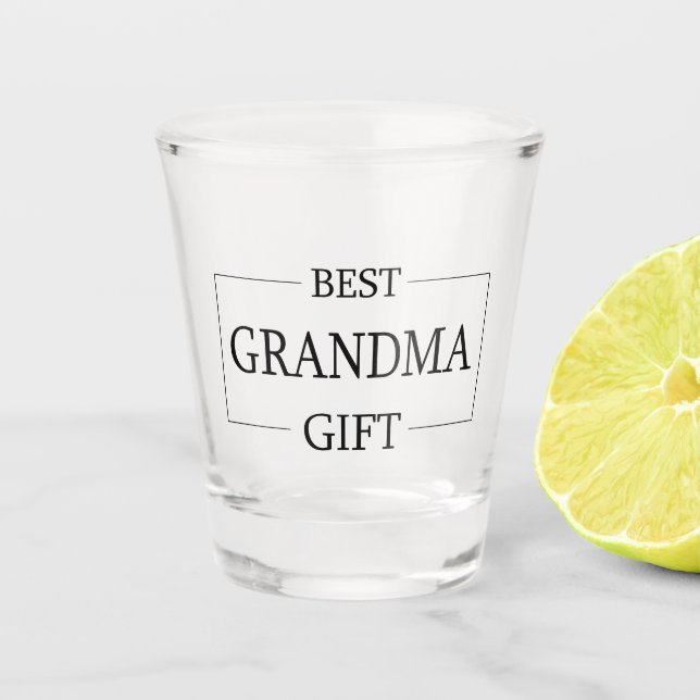 Vaso De Chupito Regalo personalizado para cumpleaños de la abuela (Anverso)