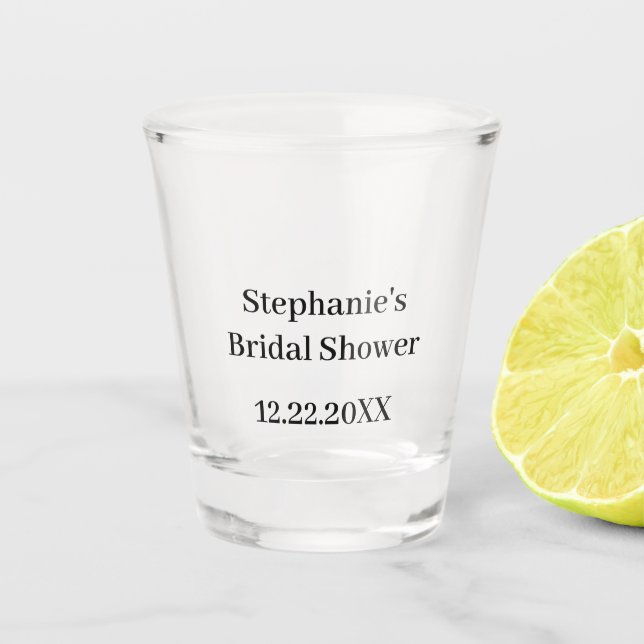 Vaso De Chupito Regalo personalizado para despedida de soltera con (Anverso)