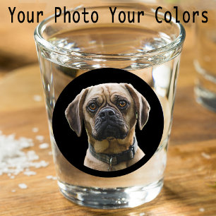 Vaso De Chupito Regalo único personalizado de fotos de perro de pr