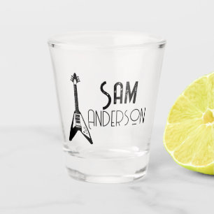 Vaso De Chupito Regalos de época personalizados para guitarrista,