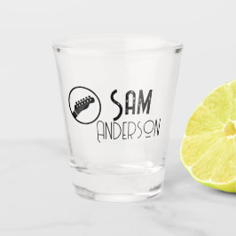 Vaso De Chupito Regalos de época personalizados para guitarrista, 