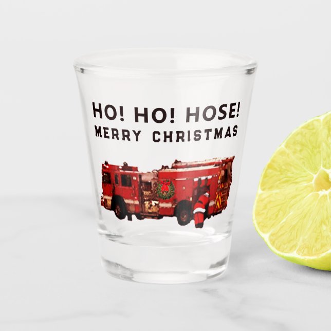 Vaso De Chupito Regalos de feriado de Fireman (Anverso)