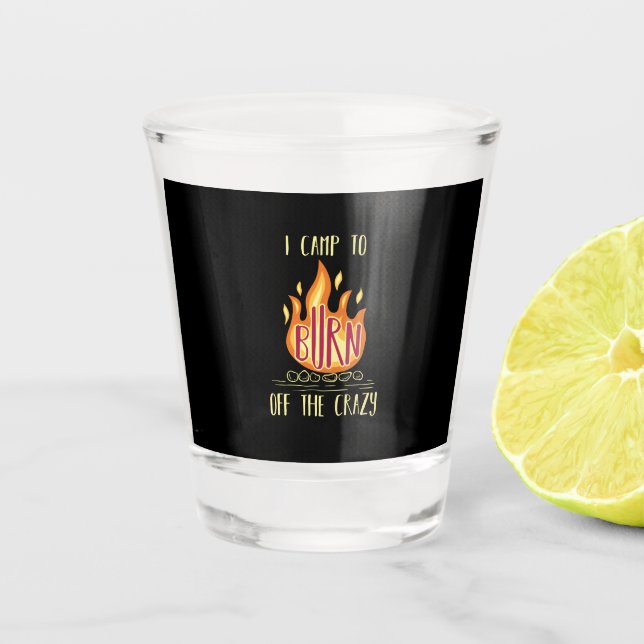Vaso De Chupito Regalos de fogata de camping (Anverso)