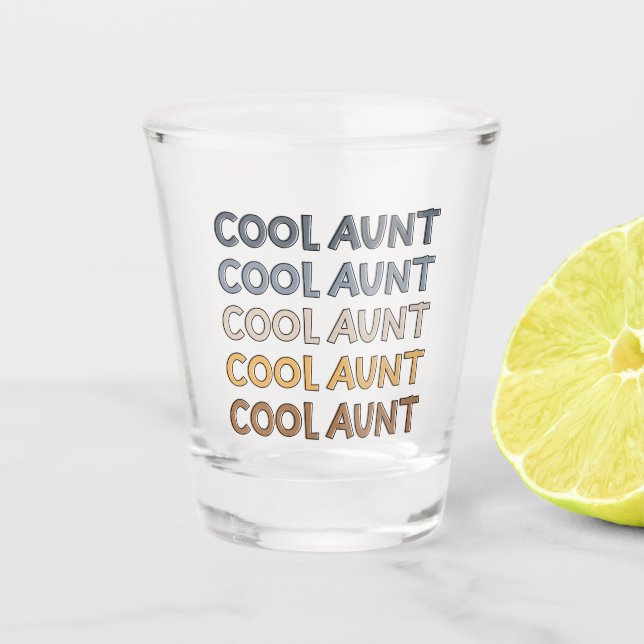 Vaso De Chupito Regalos de la tía moderna de Guay para la tía (Anverso)