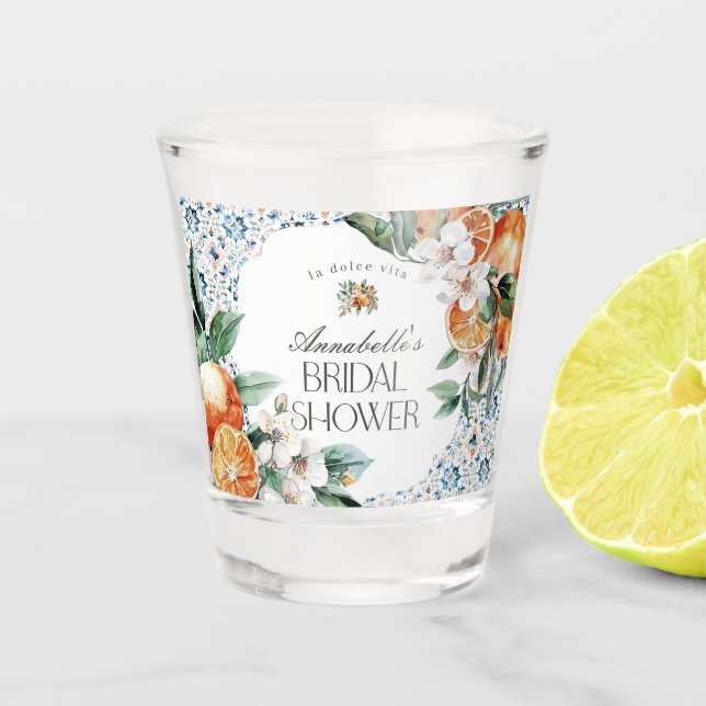 Vaso De Chupito Regalos para Despedida de Soltera Italiana de Tusc (Anverso)