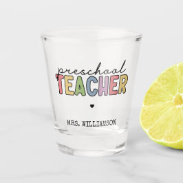 Vaso De Chupito Regalos personalizados de profesores de preescolar