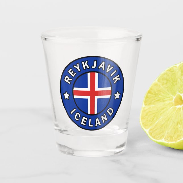 Vaso De Chupito Reikiavik Islandia (Anverso)
