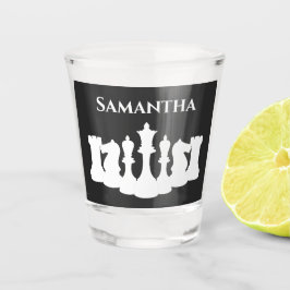 Vaso De Chupito Reina de ajedrez clásico personalizado