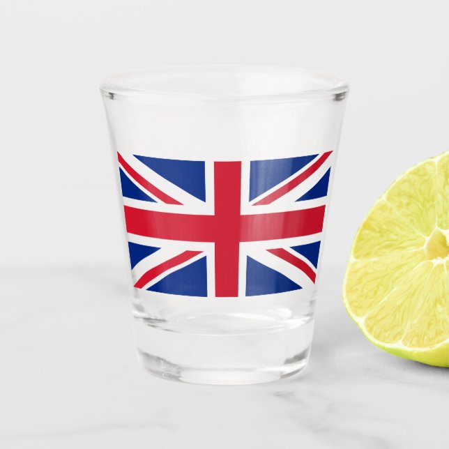 Vaso De Chupito Reino Unido (Bandera Británica) (Union Jack) (Rein (Anverso)