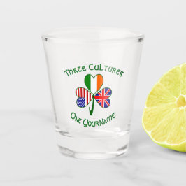 Vaso De Chupito Reino Unido Irlanda Estados Unidos Banderas Shamro