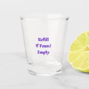 Vaso De Chupito Rellenar si se encuentra vacío en un