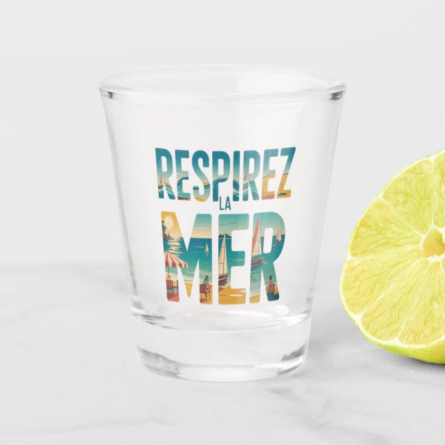 Vaso De Chupito Respirar a Mer (Anverso)