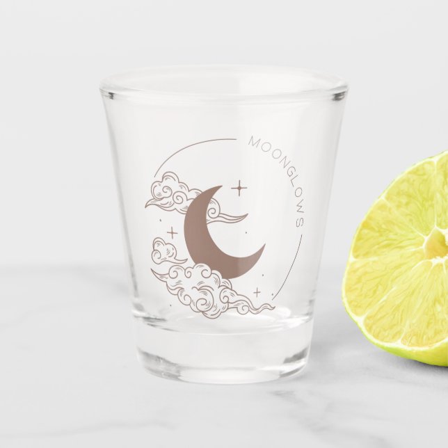 Vaso De Chupito Resplandores lunares (Anverso)