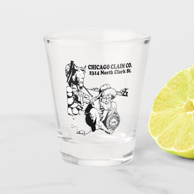 Vaso De Chupito Restaurante Chicago Claim Company (Anverso)