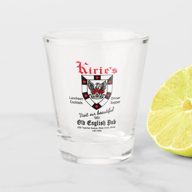 Vaso De Chupito Restaurante Kirie, River Grove, IL (Anverso)