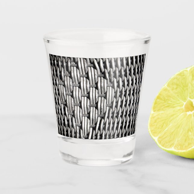 Vaso De Chupito Resumen y diseño del patrón gris (Anverso)