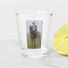 Vaso De Chupito Retrato de Attilio Triboletti (Soldado de caballer