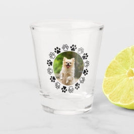 Vaso De Chupito retrato de perro canino personalizable