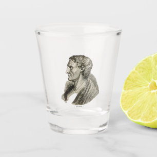 Vaso De Chupito Retrato del antiguo filósofo griego Aristóteles