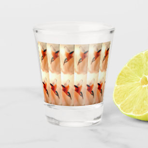 Vaso De Chupito Retro Bird Flying Kingfishers