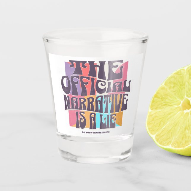 Vaso De Chupito Retro Conspiracy Theory (Anverso)