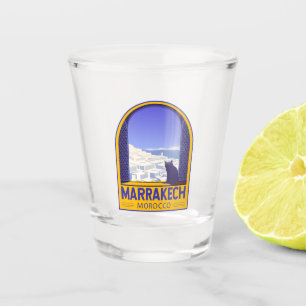 Vaso De Chupito Retro de gatos de Marruecos en Marrakech